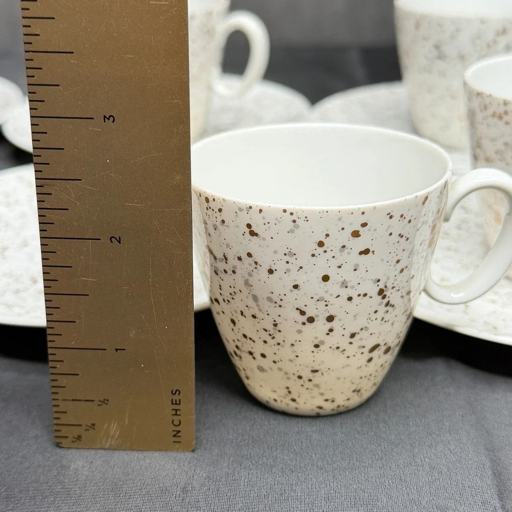 Vintage 1950s Raymond Loewy Rosenthal Continental China Spatter Coffee Set 14pc